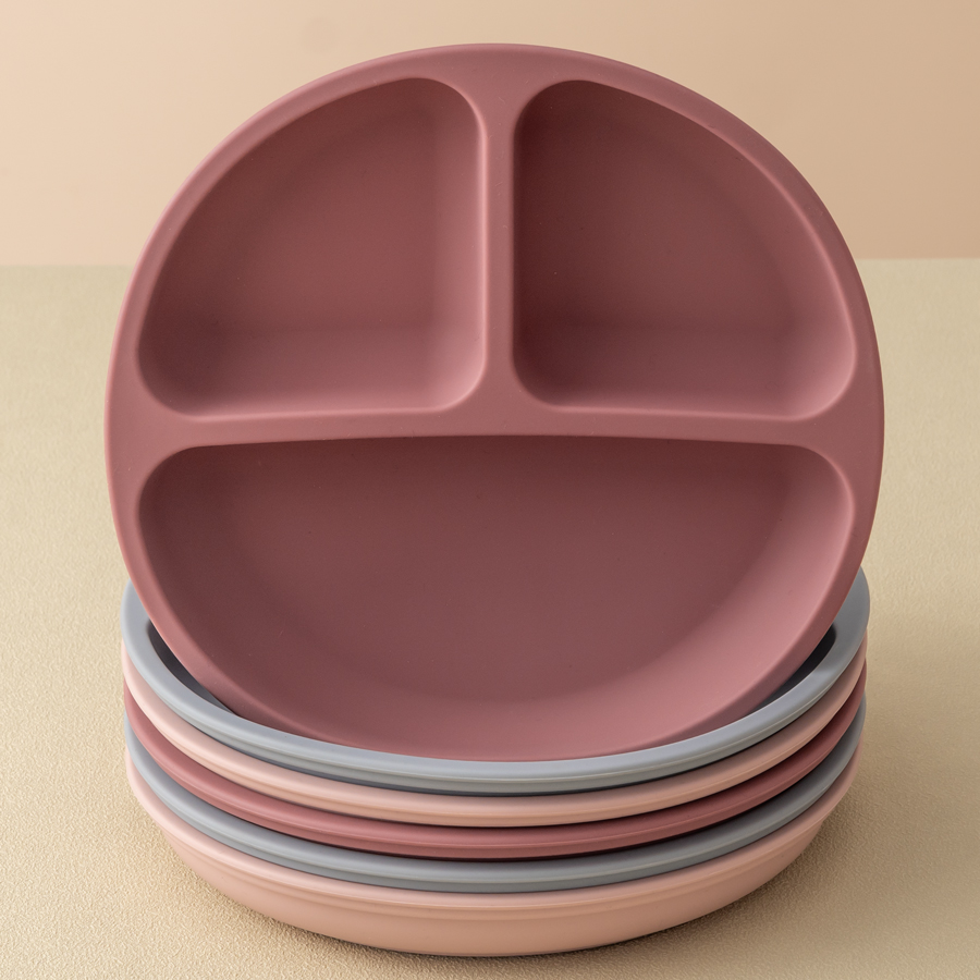 Baby Food Chopper - 1PCS Baby Sucker ซิลิโคนรับประทานอาหารแผ่น BPA ฟรีเด็กจานดูด