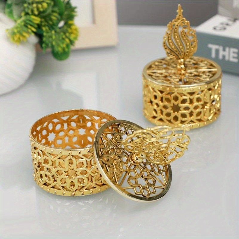 Baby Food Category - กล่องชุบทอง4ชิ้นกล่องเล็กความคิดสร้างสรรค์เก็บของแบบพกพาสำหรับทารกของขวัญพระจันทร์เต็มดวงกล่องลูกอมพลาสติกกล่องของขวัญช็อคโกแลต