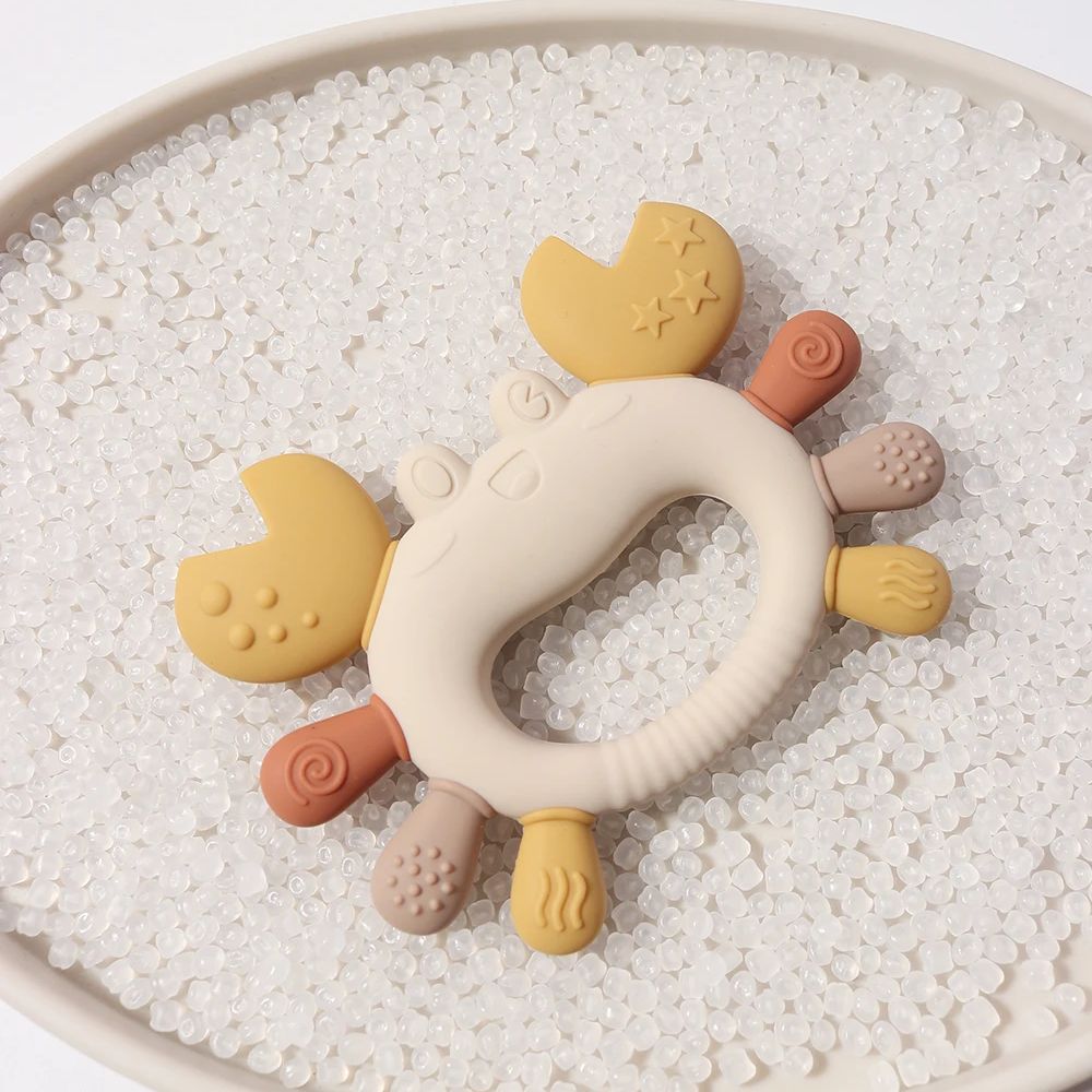 Baby Food Product - รูปปูเด็กTeetherซิลิโคนเกรดอาหารTeethingของเล่นBPAฟรีCillableทารกTeetherสําหรับเจ็บเหงือก 0-24 เดือน