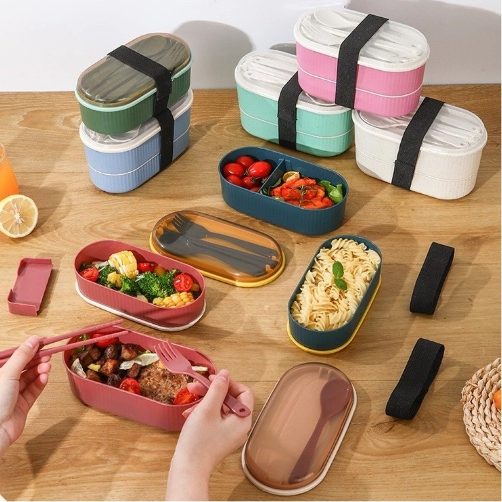กล่องอาหารกลางวันแบบพกพาสองชั้ - Weaning Spoon Set บทวิจารณ์และราคา