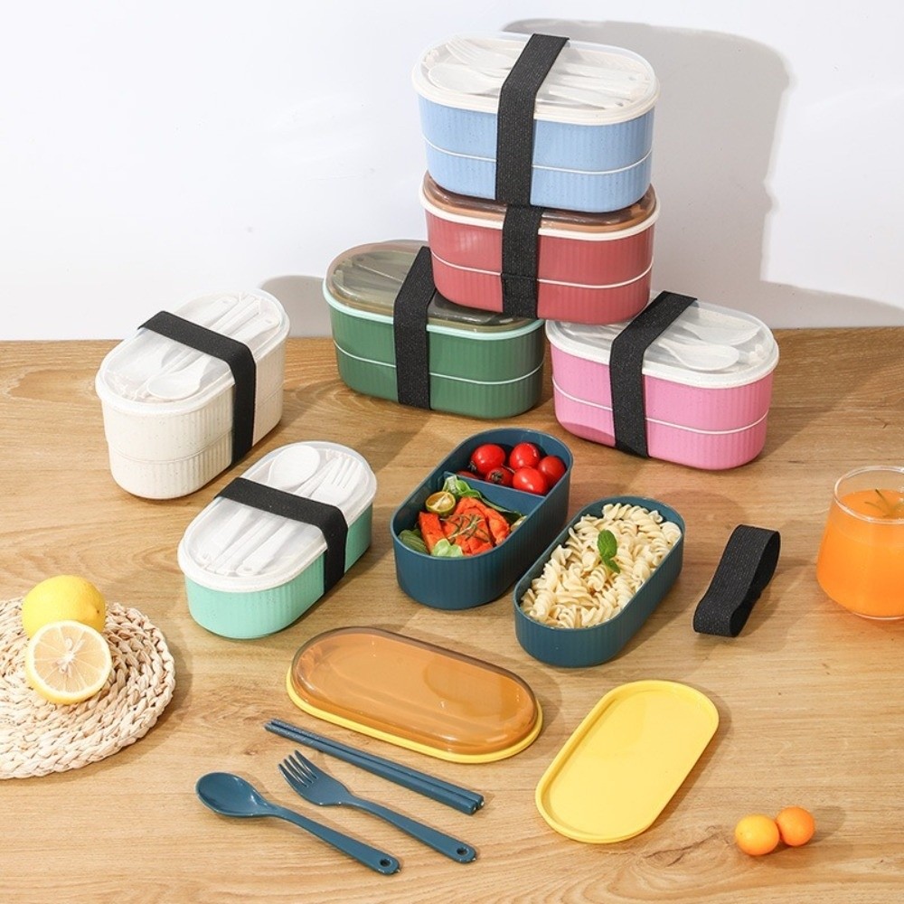 กล่องอาหารกลางวันแบบพกพาสองชั้ - Weaning Spoon Set บทวิจารณ์และราคา