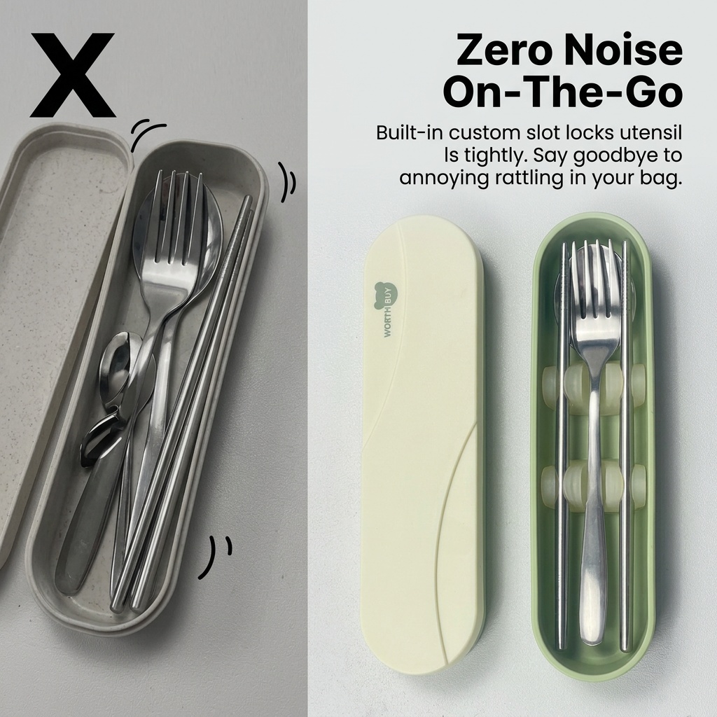 ชุดช้อนส้อมพกพา สแตนเลส พร้อมต - Weaning Spoon Set บทวิจารณ์และราคา