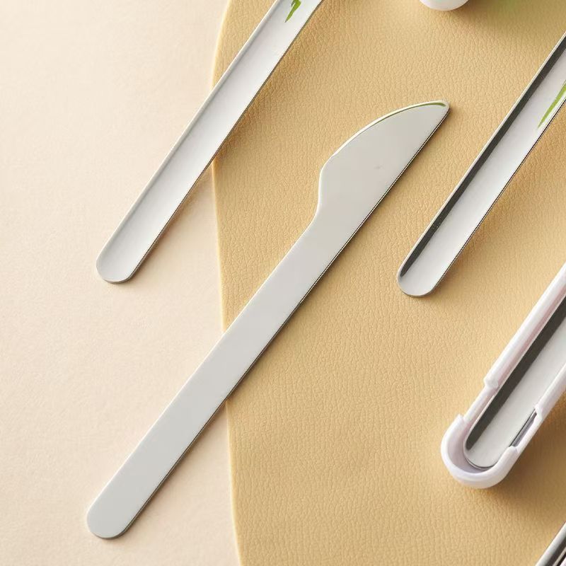 ชุดช้อนส้อมพกพาพร้อมกล่องเก็บข - Weaning Spoon Set บทวิจารณ์และราคา