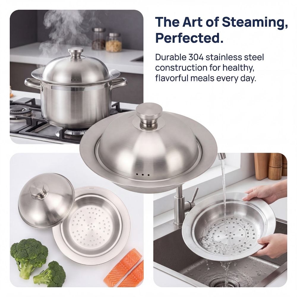 ถาดนึ่งสแตนเลส 304 อเนกประสงค์ - Baby Food Steamer บทวิจารณ์และราคา