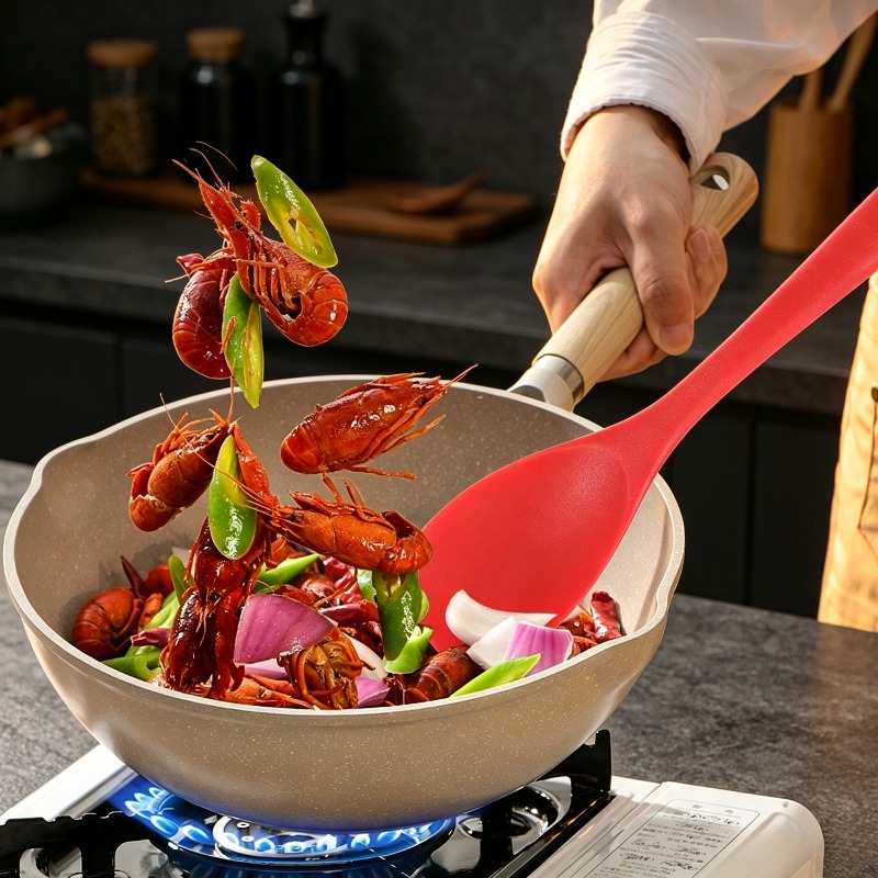ตะหลิวซิลิโคนเกรดอาหาร ทนความร - Baby Food Cooking Set บทวิจารณ์และราคา