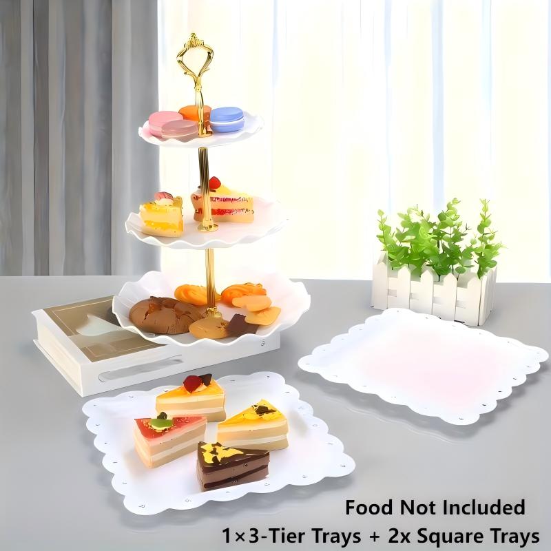 1/3/4/5 ชิ้นชุดถาดอาหารตกแต่ง  - Baby Food Product บทวิจารณ์และราคา