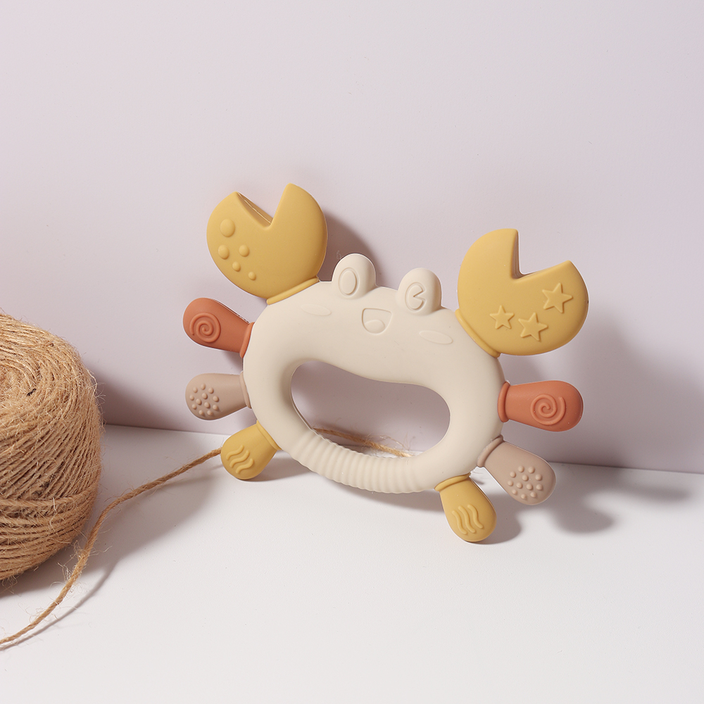 รูปปูเด็กTeetherซิลิโคนเกรดอาห - Baby Food Product บทวิจารณ์และราคา