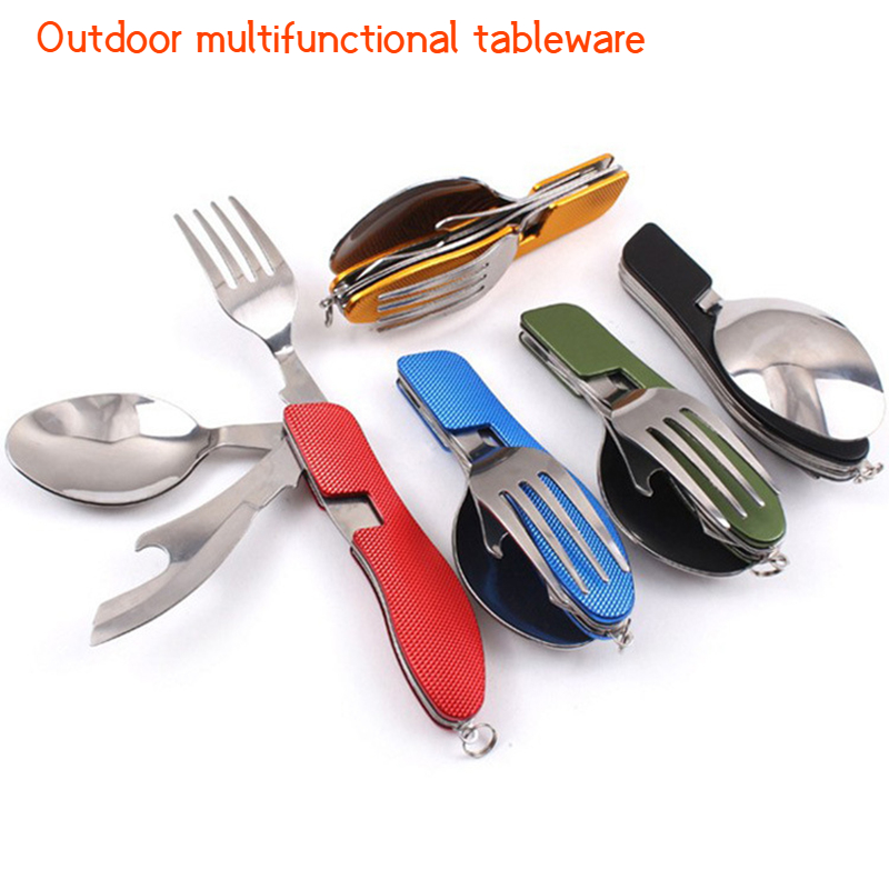 ช้อนส้อมสแตนเลส 4 In 1 กลางแจ้ - Weaning Spoon Set บทวิจารณ์และราคา