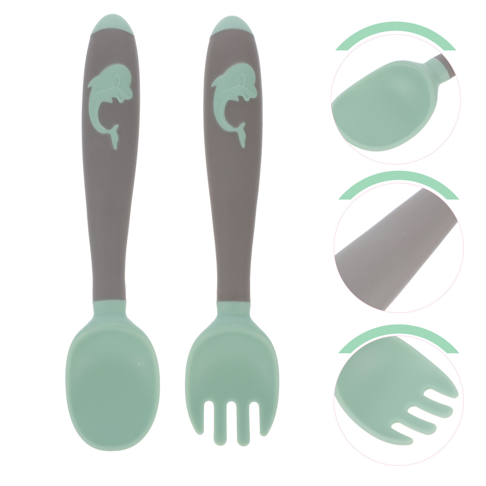 ชุดช้อนส้อมสำหรับเด็ก 1 ชุด ด้ - Weaning Spoon Set บทวิจารณ์และราคา