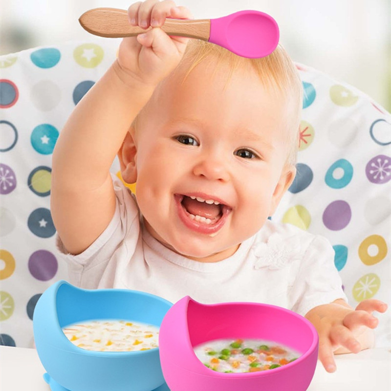 2 ชิ้น/เซ็ตเด็กซิลิโคนช้อนส้อม - Weaning Spoon Set บทวิจารณ์และราคา