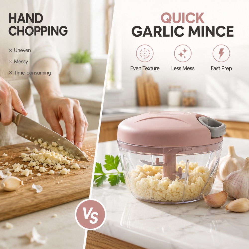 เครื่องบดกระเทียมแบบดึงเชือกด้ - Baby Food Chopper บทวิจารณ์และราคา