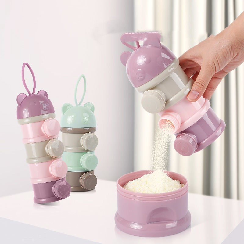 กล่องใส่นมผงสำหรับเด็ก 3/4 ชั้ - Baby Food Category บทวิจารณ์และราคา