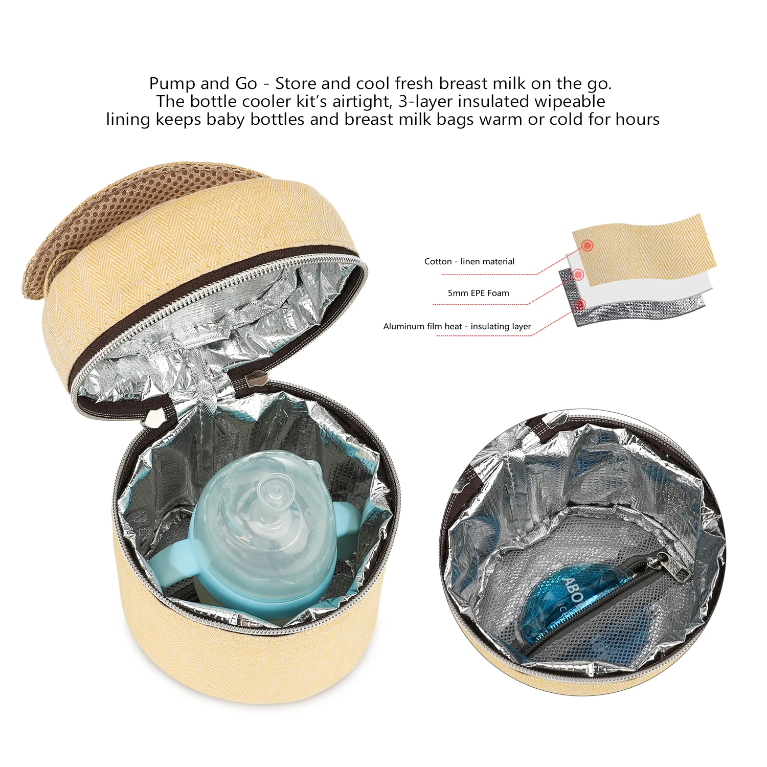 กระเป๋าใส่ขวดนมกันน้ำ รักษาอุณ - Baby Food Zip Lock Bag บทวิจารณ์และราคา