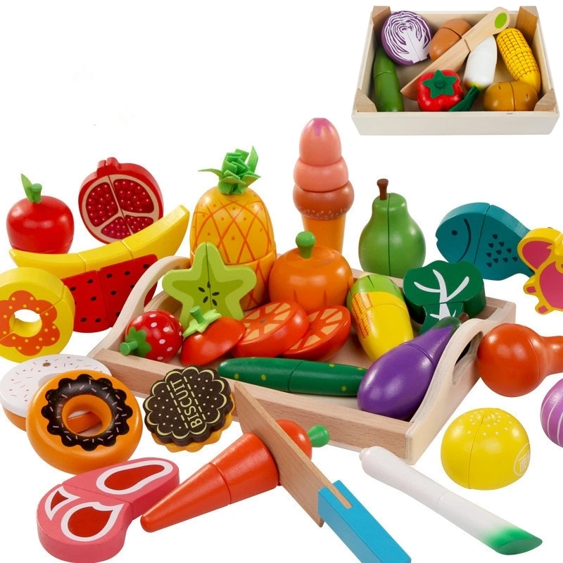 DIY น่ารักตัดไม้ผักผลไม้แกล้งเ - Baby Food Cooking Set บทวิจารณ์และราคา