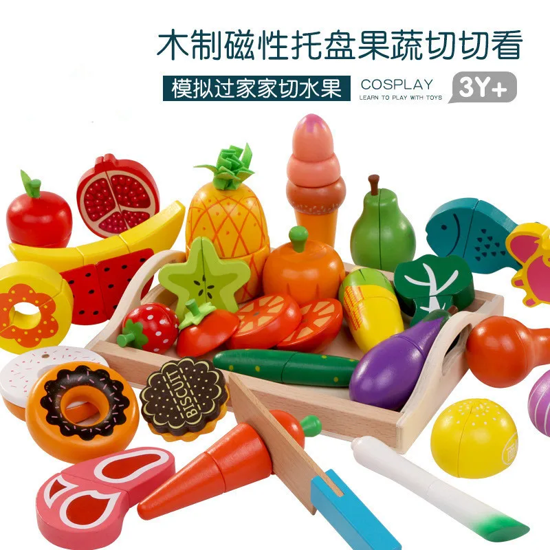 DIY น่ารักตัดไม้ผักผลไม้แกล้งเ - Baby Food Cooking Set บทวิจารณ์และราคา